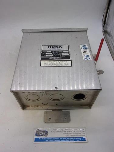 Ronk Meter-Rite Double-Throw Transfer Switch 7100, 100A, 240V