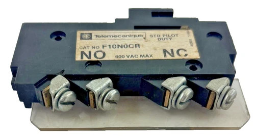 Telemecanique F10N0CR STD Pilot Duty Auxiliary Contact — product image 3 of 4