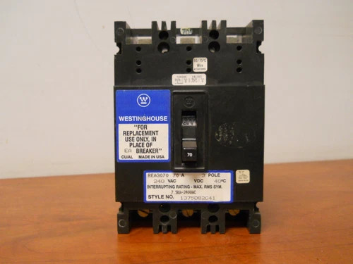 Westinghouse REA3070 70A 3-Pole 240V Circuit Breaker — primary product image