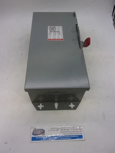 Westinghouse HFN361 Heavy Duty Safety Switch, 3P, Fusible, 30A, 600V, NEMA 1 Indoor — product image 2 of 9