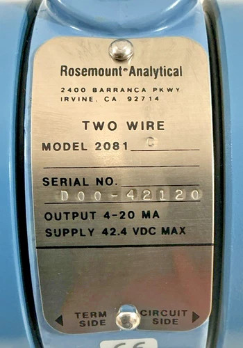 Rosemount Analytical 2081C Conductivity Microprocessor Transmitter — product image 6 of 8