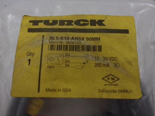 Turck BI5-S18-AN6X 50MM Inductive Proximity Sensor