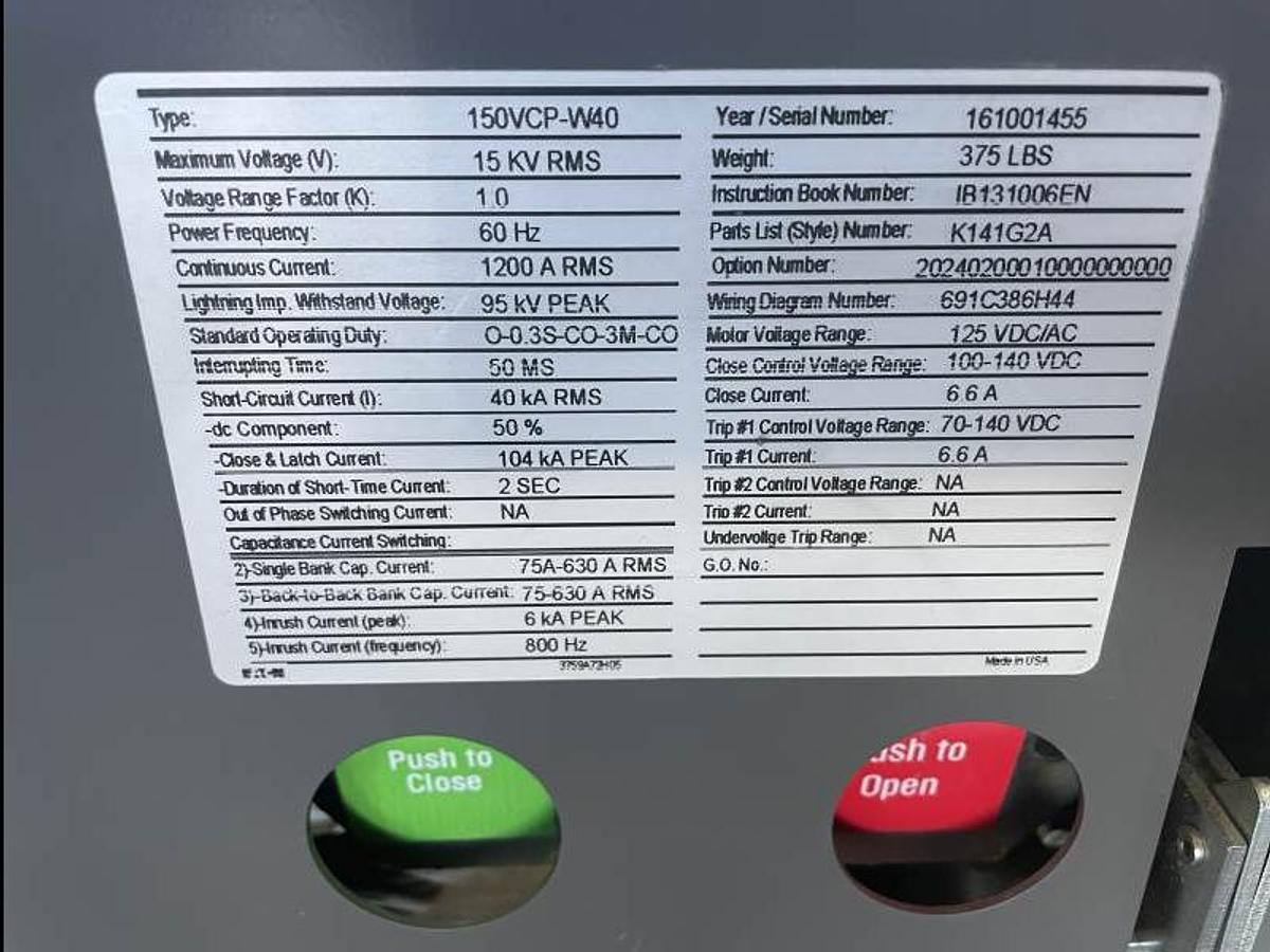 Eaton RPD3K0400 Enclosed Circuit Breaker 400A Frame — product image 4 of 5
