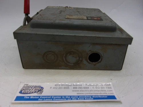 Cutler-Hammer DH461U Heavy Duty Safety Switch 30A 600V 4-Pole Non-Fusible NEMA 1 — product image 7 of 8