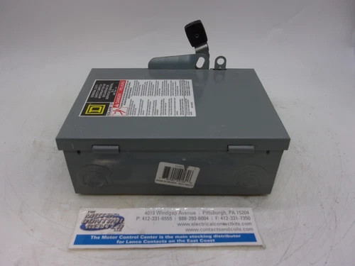 Square D DU321 General Duty Safety Switch 30A 3P Non-Fusible 240V NEMA 1 — product image 7 of 8