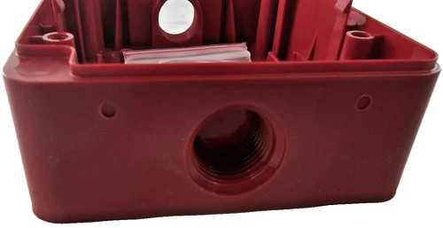 System Sensor SB-I/O Indoor/Outdoor Surface Mount Backbox, Red — product image 3 of 6