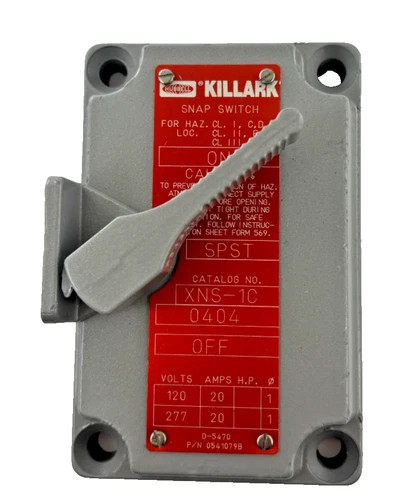 Hubbell Killark XNS-1C Explosion-Proof Snap Switch — product image 5 of 7