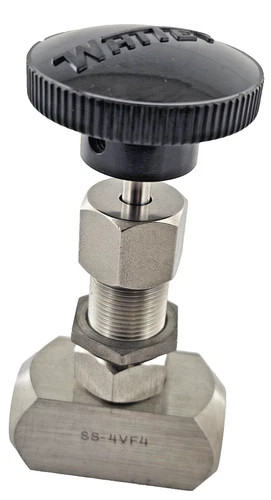Whitey SS-4VF4 Stainless Steel Needle Valve, 1/4 in. Tube
