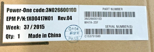 Emerson Power-One WH7A-2DF DC Power Supply Module 1X00417H01 — product image 7 of 9