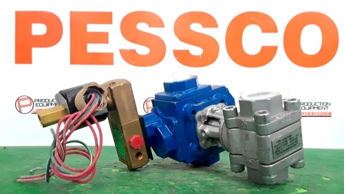 Habonim C20 SR-2B IMP Pneumatic Actuator with 1" CF8M Ball Valve and ASCO 8551 Solenoid
