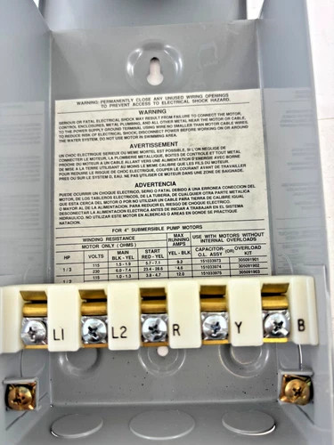 Franklin Electric 2801024915 Submersible Pump Control Box, 1/3 HP, 115V — product image 4 of 5