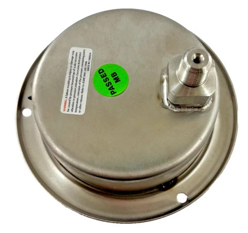 Winters Instruments P1093R1FF Liquid Filled Pressure Gauge 0-60 PSI 4" Dial — product image 3 of 6