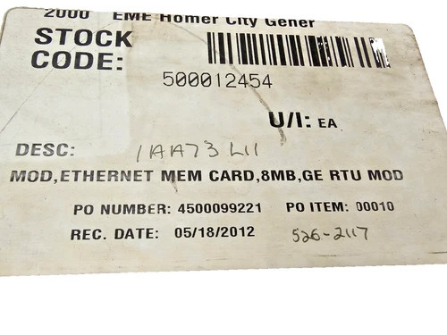 GE D20EME Ethernet Memory Card 526-2117 — primary product image