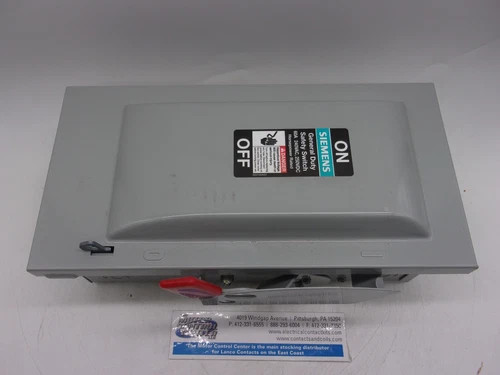 Siemens GF322N General Duty Safety Switch 60A 240V 3P Fusible NEMA 1 — product image 8 of 8