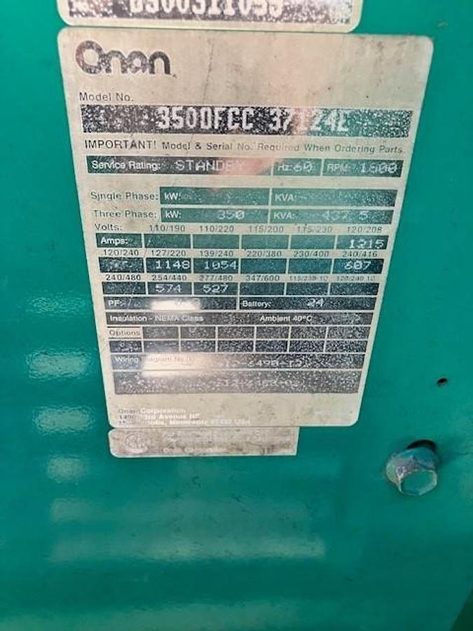 Cummins KTA50G 1000kW 4160V Diesel Generator Set — product image 3 of 6