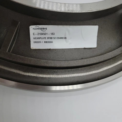Flowserve Worthington 8FRBH-152 Wear Plate C-2104501-183 CD4MCuN — product image 4 of 12
