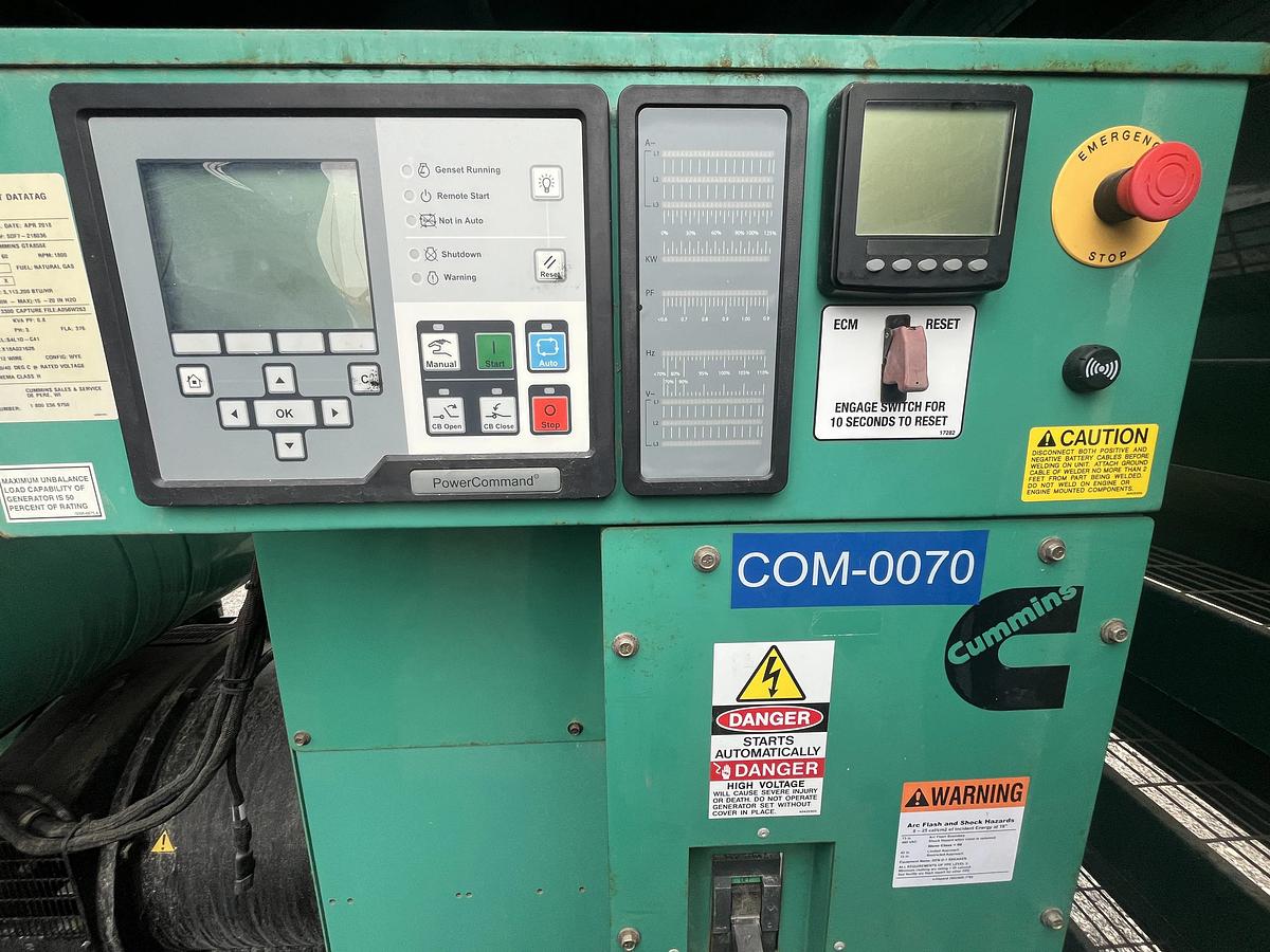 Cummins C1540N6C Natural Gas Generator Set - 1540 kW — product image 6 of 7