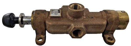 Parker M05445148 Manual Air Control Valve 4-Way 3-Position 1/2 NPT Bronze — product image 4 of 8