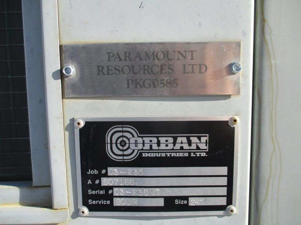 24″ 1480psi Sour Vertical Separator #0585 — product image 3 of 6