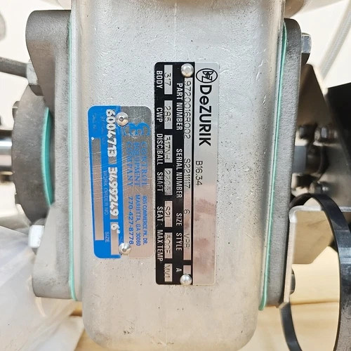 DeZURIK 6-Inch V-Port Ball Valve VPB 9720016R002 with Honeywell Rotary Actuator and ABB PositionMaster EDP300 — product image 4 of 6