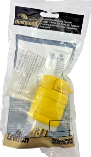 Leviton Dustguard Plug 15A 125V 2-Pole 3-Wire Grounding 061-1447