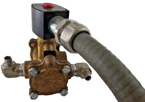 ASCO Red Hat EFHT8316G064 Solenoid Valve 120V/60Hz 10-125PSI with Tubing and Swagelok Elbows — product image 3 of 7