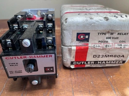 Cutler-Hammer D23MR60A Type M Relay 120VAC Coil 6-Pole 600V — product image 4 of 5