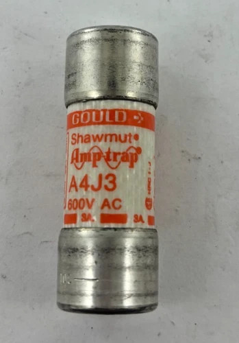 Gould Shawmut Amp-Trap A4J3 Class J Fast-Acting Fuse, 3A, 600V AC (Box of 7) — product image 3 of 4