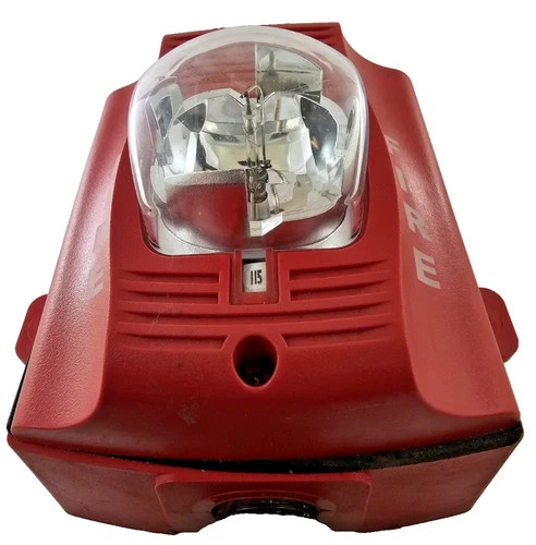 System Sensor SpectrAlert Advance P2R-P-SBBR Red Horn Strobe with 115 Candela Setting — product image 2 of 6