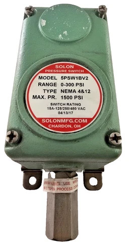 Solon 5PSW1BV2 Pressure Switch 0-300 PSI NEMA 4/12
