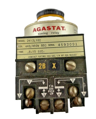 Agastat 2412L10C Pneumatic Timing Relay — product image 2 of 6