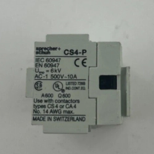 Sprecher + Schuh CS4-P Auxiliary Contact Block — product image 2 of 4