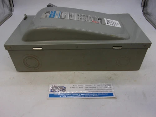 Gould ITE Vacu-Break JN423 Fusible Safety Switch, 3P, 100A, 240V, NEMA 1 — product image 9 of 9