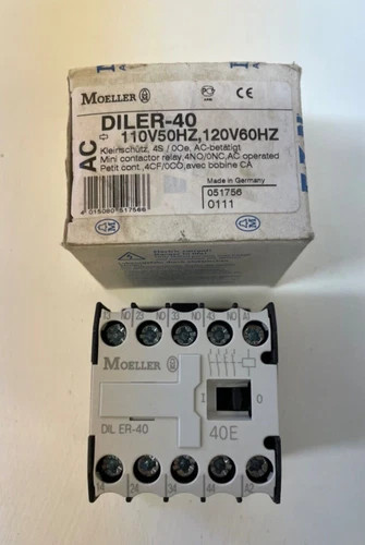 Eaton Moeller DILER-40 Mini Contactor Relay 110V50Hz/120V60Hz — primary product image