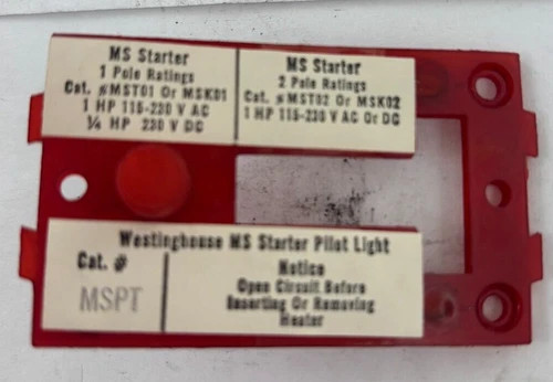 Westinghouse MSPT Pilot Light Kit 505C260G01 — product image 4 of 6