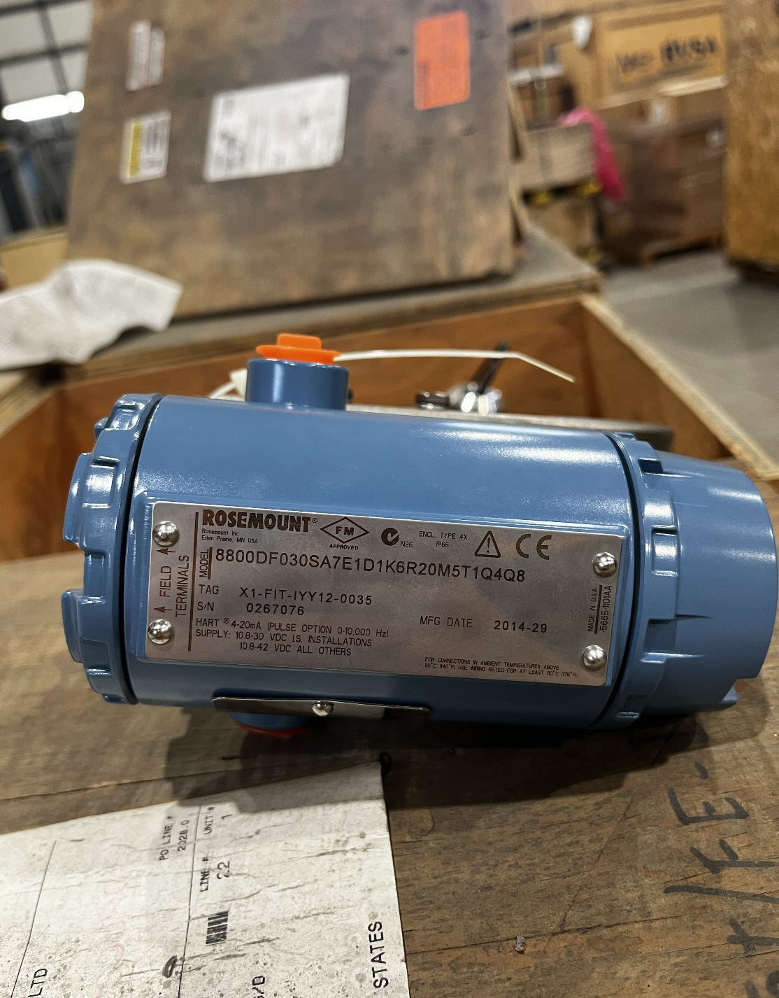 Rosemount 8800D Vortex Flowmeter 3 Inch 900 ANSI — product image 3 of 3