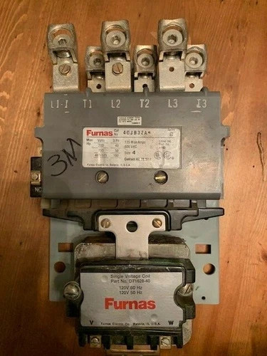 Furnas Magnetic Contactor Starter 40JB32A Size 4 135A 600V 100HP with 120V Coil