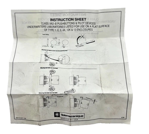 Telemecanique XB2-M Red Illuminated Pushbutton Switch — product image 4 of 5