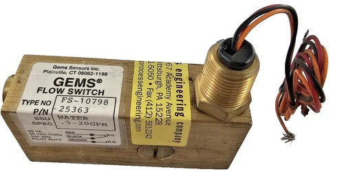 Gems Sensors FS-10798 Flow Switch Model 25363