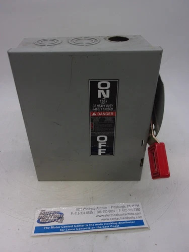 GE THN3361 General Duty Safety Switch 30A 600V 3P Non-Fusible NEMA 1