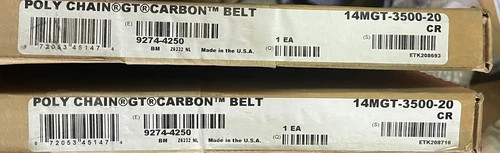 Gates Poly Chain GT Carbon Belt 14MGT-3500-20 CR (Lot of 2)