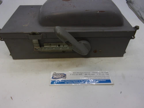 Square D H86342 Fusible Heavy Duty Safety Switch, 60A, 600V, 3-Pole, NEMA 1 — product image 6 of 8