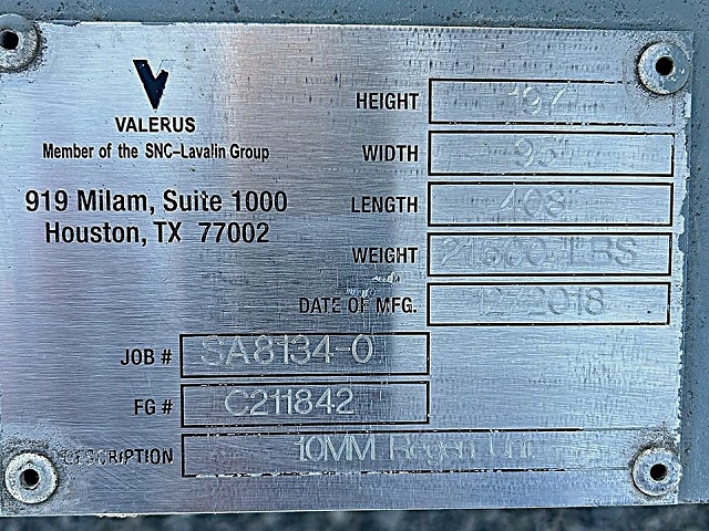 Valerus 10 MMSCFD Glycol Regenerator SA8134-1 — product image 10 of 12