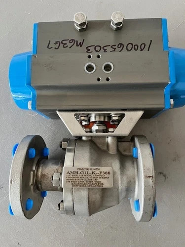 PBM 1.5 Inch ANSI 150 Flanged Ball Valve ANH-G1L-K-F388 with Pneumatic Actuator PAVC-L453-S-0100 — product image 3 of 7
