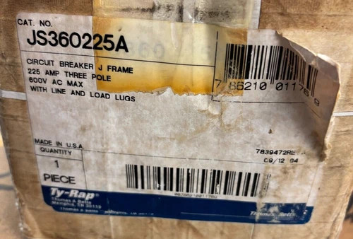 Thomas & Betts J Frame Molded Case Circuit Breaker JS360225A