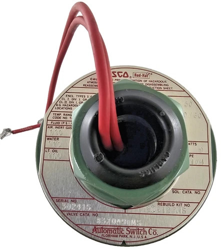 Asco 8320A90MO Electric Solenoid Valve 1/4" NPT 120VAC 10-110PSI — primary product image