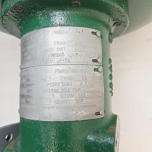 Fisher 3" ED CL600 Control Valve CF8M with 657 Size 40 Pneumatic Actuator — product image 6 of 8