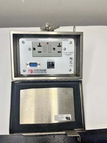 Grace Engineered Products P-Q15R2-M5RF0 GracePort Interface with Ethernet, VGA, and GFCI Outlet