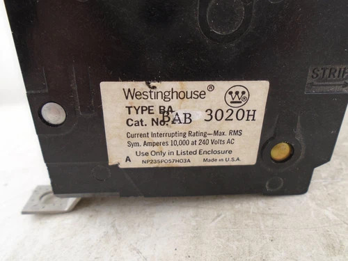 Westinghouse BAB3020H 20A 240VAC 3-Pole Circuit Breaker — product image 4 of 8