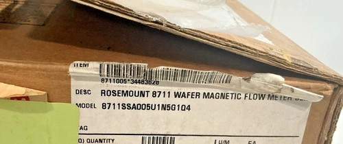 Rosemount 8711 Wafer Magnetic Flowmeter 8711SSA005U1N5G1Q4 — product image 2 of 11